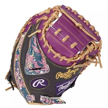 Rawlings Baseball Glove Adult Softball HOH BLIZZARD Wizard Size 33 GR3HO2AF Purple throwers & #01 [For Catcher] For right-handed