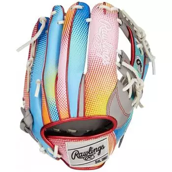 Rawlings Бейсбольная перчатка для взрослых Softball HOH Graphic Paradise [для инфилдеров] Размер 11.25 GR4HGN62 Серая Для питчеров-правшей