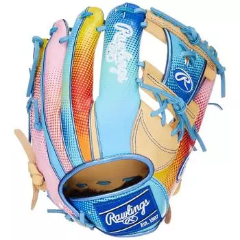 Rawlings Бейсбольная перчатка для взрослых Softball HOH Graphic Paradise [для инфилдеров] Размер 11,25 GR4HGN62 Camel Для питчеров-правшей