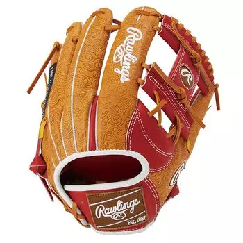 Rawlings Baseball Glove Adult Softball HOH Rawlings THE RAWLINGS Size GR4HRN62 Tan pitchers [For Infielders] 11.25 Scarlet/Rich For right-handed
