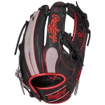 Rawlings Бейсбольные перчатки для взрослых, софтбол HYPER TECH COLORS [для инфилдеров] Размер 11,25 GR4HTCN62 BlackGray - Для питчеров-правшей