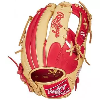 Rawlings Baseball Glove Adult Softball HYPER TECH COLORS [For Infielders] Size 11.25 GR4HTCN62 ScarletCamel For right-handed pitchers