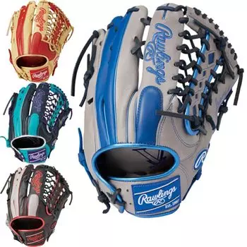 Rawlings Baseball Glove Adult Softball HYPER TECH COLORS Size GR4HTCY719 pitchers [For Outfielders] 12.75 Black/Gray - For left-handed