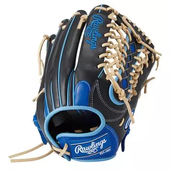 Rawlings Baseball Gloves for Women Softball HOH DP COLORS Size 12 GS4HDS66 Blue pitcher Adults, Only, Ladies [All-round] Black/Royal Right-handed