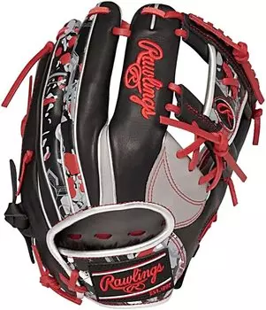 Rawlings Бейсбол для взрослых Софтбол CRUSH THE STONE для правых метателей Размер руки GR2HON62 HOH(р) [Инфилд] (Оставленный изношенный) Серый/Черный 11.25