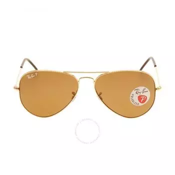 Ray Ban Aviator Classic Polarized Brown Pilot Unisex Sunglasses RB3025 001 57 58