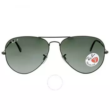 Ray Ban Aviator Classic Polarized Green Unisex Sunglasses RB3025 002 58 62
