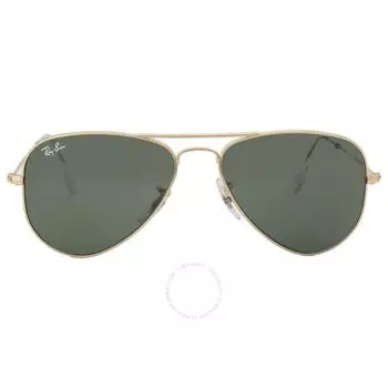 Ray Ban Aviator Small Green Classic G 15 Pilot Unisex Sunglasses RB3044 L0207 52