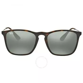 Ray Ban Chris Green Classic Rectangular Unisex Sunglasses RB4187 710 71 54