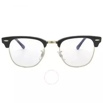 Ray Ban Clubmaster Clear With Blue Light Filter Square Unisex Sunglasses RB3016 901 BF 49