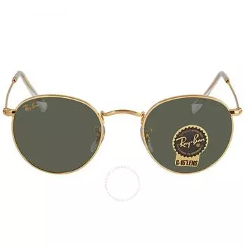 Ray Ban Green Classic G 15 Round Unisex Sunglasses RB3447 919631 47