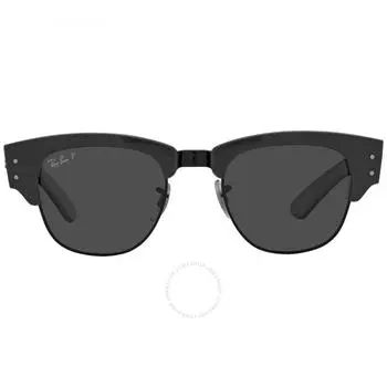 Ray Ban Mega Clubmaster Polarized Black Square Unisex Sunglasses RB0316S 136748 50