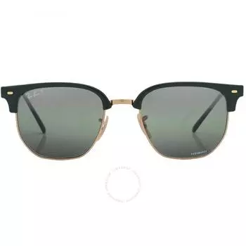 Ray Ban New Clubmaster Polarized Green Mirrored Unisex Sunglasses RB4416 6655G4 51
