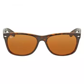 Ray Ban New Wayfarer Classic Brown Classic B 15 Square Unisex Sunglasses RB2132 710 58