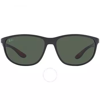 Ray Ban RB4394M SCUDERIA FERRARI COLLECTION Темно-зеленые солнцезащитные очки унисекс с подушкой RB4394M F60271 61