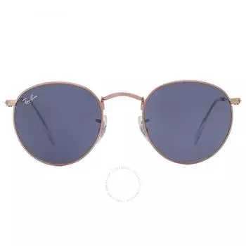Ray Ban Round Metal Blue Unisex Sunglasses RB3447 9202R5 47