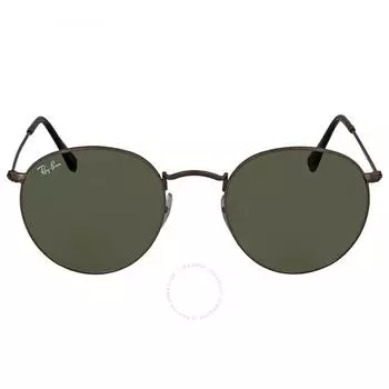 Ray Ban Round Metal Green Classic G 15 Unisex Sunglasses RB3447 029 50