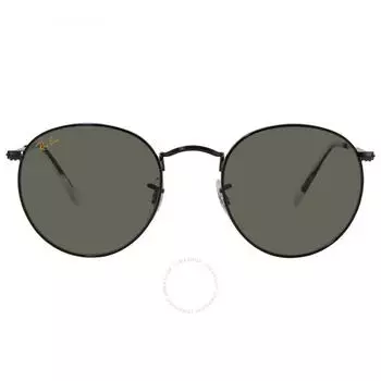 Ray Ban Round Metal Legend Gold Green Classic G 15 Unisex Sunglasses RB3447 919931 50