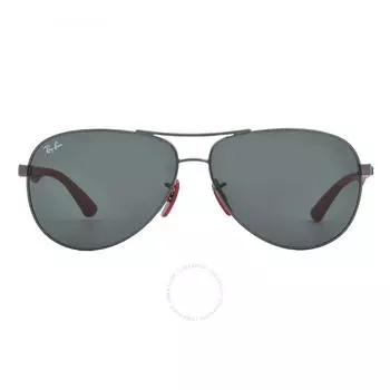 Ray Ban Scuderia Ferrari Green Pilot Unisex Sunglasses RB8313M F00171 61