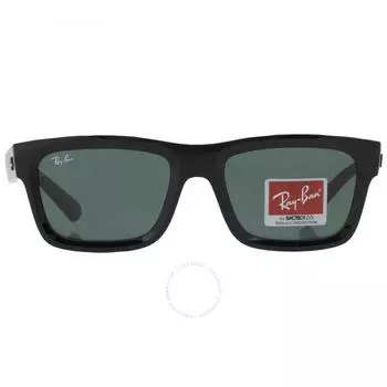 Ray Ban Warren Темно-зеленые классические прямоугольные солнцезащитные очки унисекс на биологической основе RB4396 667771 54