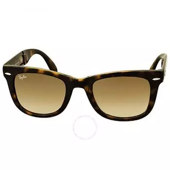 Ray Ban Wayfarer Folding Classic Light Brown Gradient Unisex Sunglasses RB4105 710 51 50