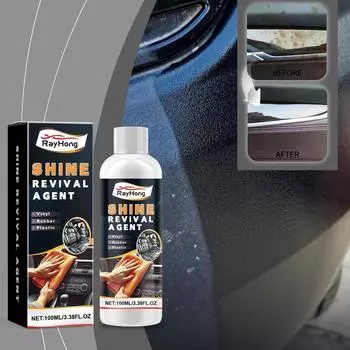 RAYHONG Автомобильный пластиковый рефинишер для очистки салона, удаления пятен, царапин, ухода за пластиком, придания блеска 100ml