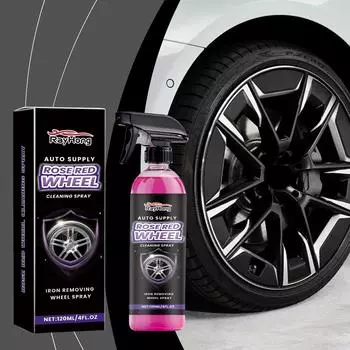 Rayhong Автомобильный шинный блеск, полировка, отбеливатель, защитное покрытие для шин, средство для придания блеска с чистящей губкой-полотенцем 120ml