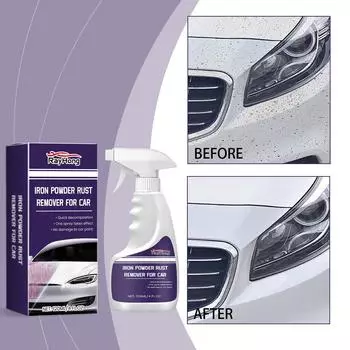 Rayhong Car Iron Powder Rust Remover Car Paint Stain Remover Rust Polishing Cleaning Sparking Renovation Maintenance 120ml