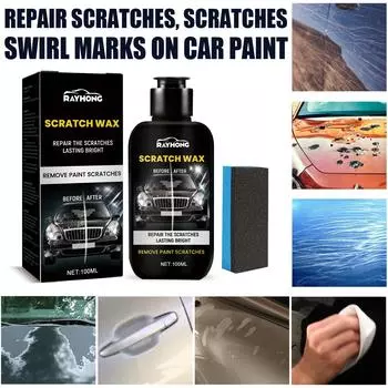Rayhong Car Scratch Wax Уход за автомобилем Восстановление краски Полировка царапин Осветляющий воск для удаления царапин 100ml