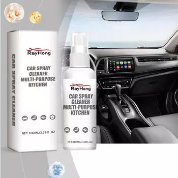 RAYHONG Car Spray Cleaner Многофункциональный пенный очиститель для удаления масляной пленки со стекол салона автомобиля 100ml