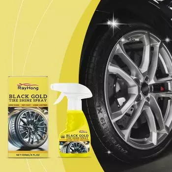 Rayhong Car Wheel Shine Spray Чистящее средство для автомобильных колес, полирующее покрытие, жидкое покрытие 120ml