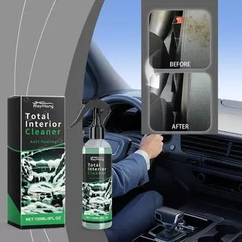 Rayhong Очиститель салона автомобиля Сиденья Потолок Приборной Панели Безводный Пятновыводитель Пенный Очиститель 120ML