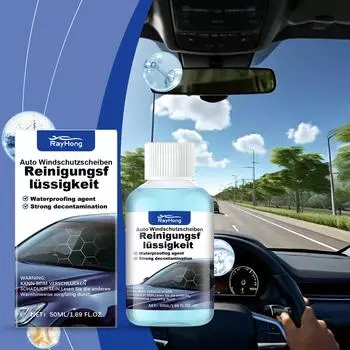 RayhongCar Жидкость для мытья лобового стекла автомобиля, противозапотевающая, очищающая и обезжиривающая жидкость для автомобильных стекол 50ml