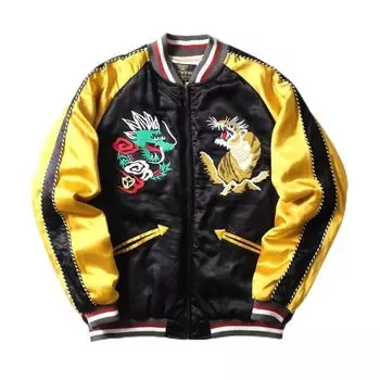 RAYON SOUVENIR JACKET 51395 BLACK [Houston] (MAP) чёрный