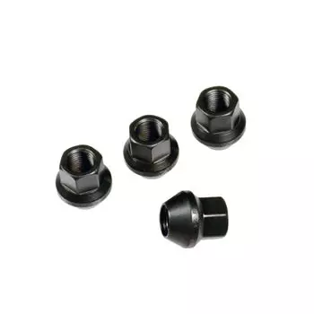 RAYS 17HEX Racing Nut M12 x BK 25mm Pack of 4 74130000220BK 1.5 (Black) (Short Type)
