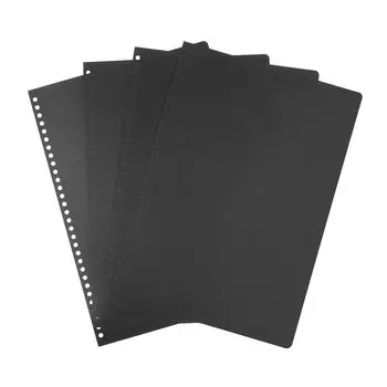 RAYSOONER A4 обложка для переплета матовая обложка 30 отверстий 50 листов черная A4PP-30