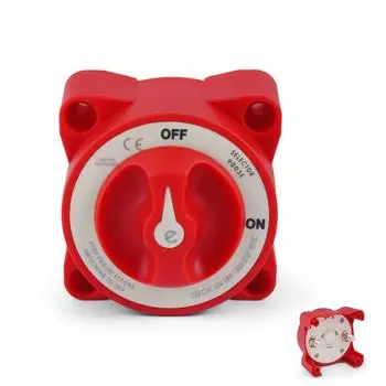 Разъединитель для преобразования батареи серии E, 48 В, 350 А, красный главный выключатель мощности для яхт-караванов, сверхмощный