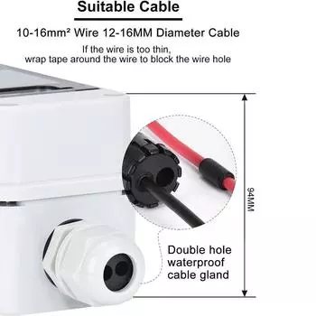 Разъединитель PV DC1000V 60A разъединитель солнечной энергии новый водонепроницаемый корпус 63A