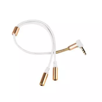 Разъем 3,5 мм, Y-разветвитель, стереоудлинитель для наушников, удлинительный кабель для наушников белый