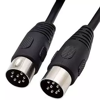 Разъем DIN S-терминал 8-контактный штекер на 8-контактный штекер MIDI-кабель Совместимый удлинительный кабель MIDI для акустического кабеля DIN 8PIN [3 м] [5 м] (3M)