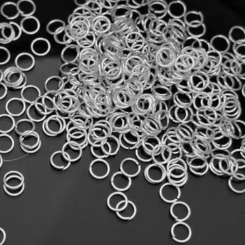 Разъем для изготовления ювелирных изделий 4-10 мм, 200-480 шт., золотые, серебристые серьги, сделай сам, ремесленные изделия, бронзовые кольца Aolly, одинарные разъёмные кольца 10mm золотистый