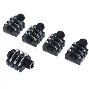 Разъем для микрофона 6,5, двухканальный разъем для микрофона на сиденье матери