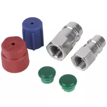 Разъем для подключения высокого/низкого переменного тока R12 к R134a, автомобильные аксессуары, простая установка, автомобильный адаптер переменного тока, быстрая смена адаптера, модернизация серебряный