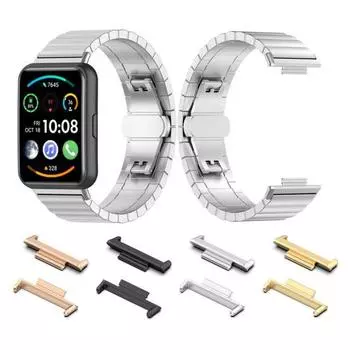 Разъем для ремешка для часов, адаптер для ремешка для часов 24 мм, разъемы для умных часов из нержавеющей стали для Huawei Watch Fit 3 розового золота