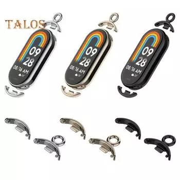 Разъем для ремешка для часов с подвеской, надежная посадка, простая установка, ремешок для часов, подвесные аксессуары для Mi Band 8 A серебряный