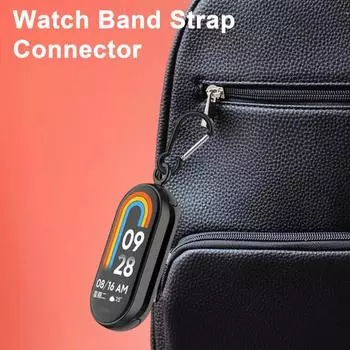 Разъем для ремешка для часов с подвеской, надежная посадка, простая установка, ремешок для часов, подвесные аксессуары для Mi Band 8 A серебряный