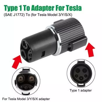 Разъем для зарядки электромобиля SAE J1772 для Tesla Model XY 3 S EV зарядное устройство адаптер тип 1 переходник гнездо пистолета аксессуар type1