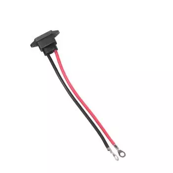 - Разъем для зарядки электросамоката, разъем для кабеля и провода электровелосипеда