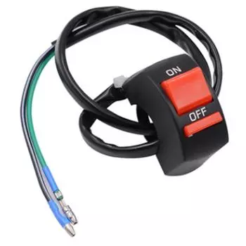 Разъем кнопки включения/выключения мотоцикла Переключатель мигалки на руле мотоцикла Кнопка включения/выключения освещения двигателя Аксессуары для мотоциклов CHINA