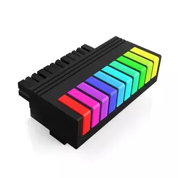 Разъем материнской платы ARGB Power 10 LED для блока питания настольного ПК (черный) NEW